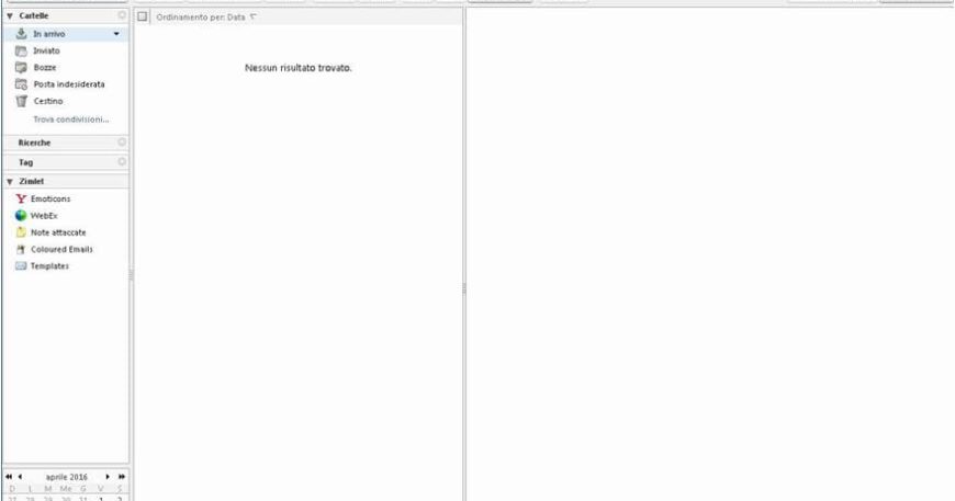 Interfaccia client posta elettronica