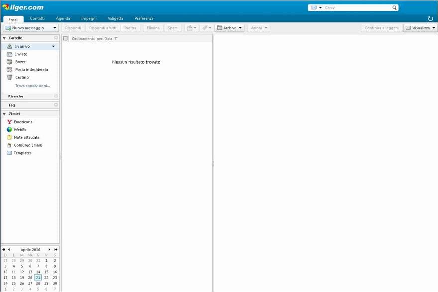 Interfaccia client posta elettronica