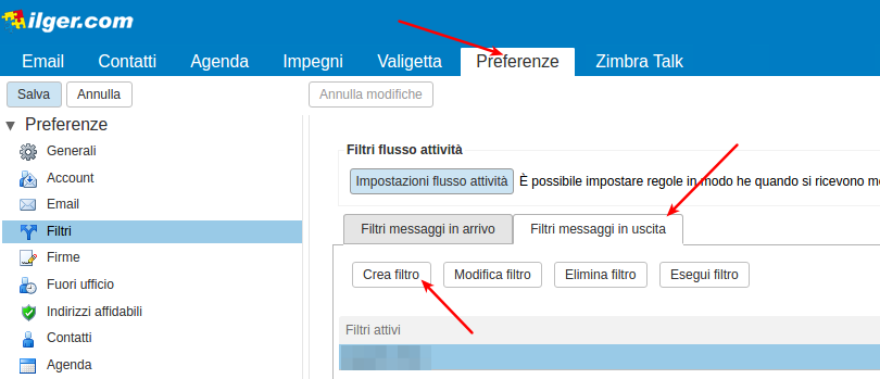 filtro inviati
