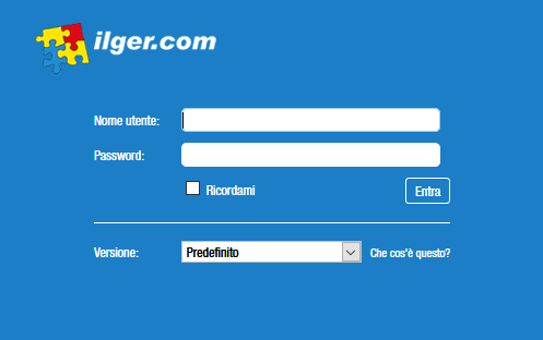 interfaccia login