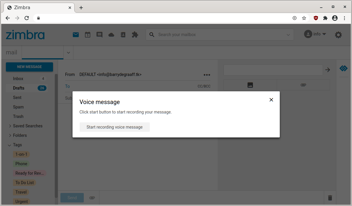zimbra voice message zimlet 2