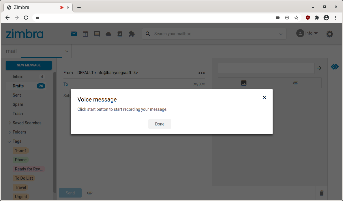 zimbra voice message zimlet 3