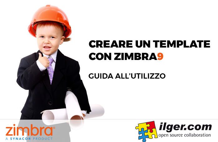 come creare un template email con Zimbra 9 l'immagine mostra un baby manager all'azione