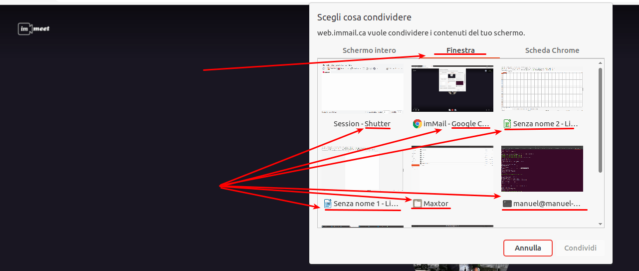 condividi schermo 2
