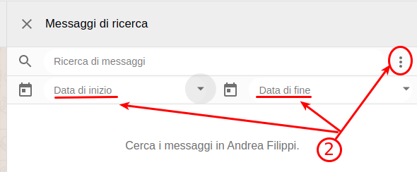 ricerca messaggi 2