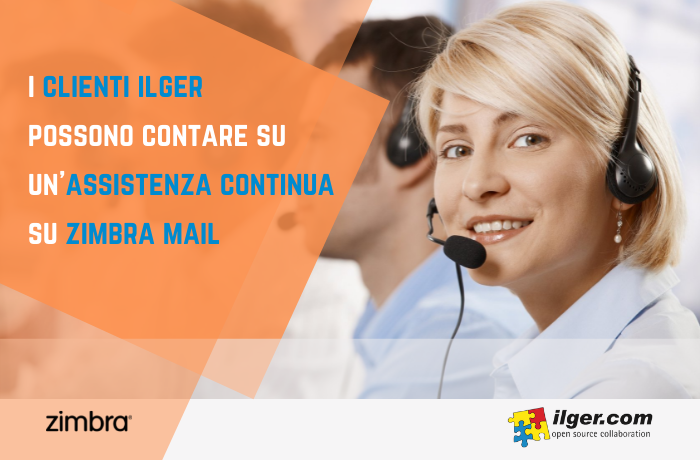 assistenza continua su Zimbra Mail ai clienti ilger.com