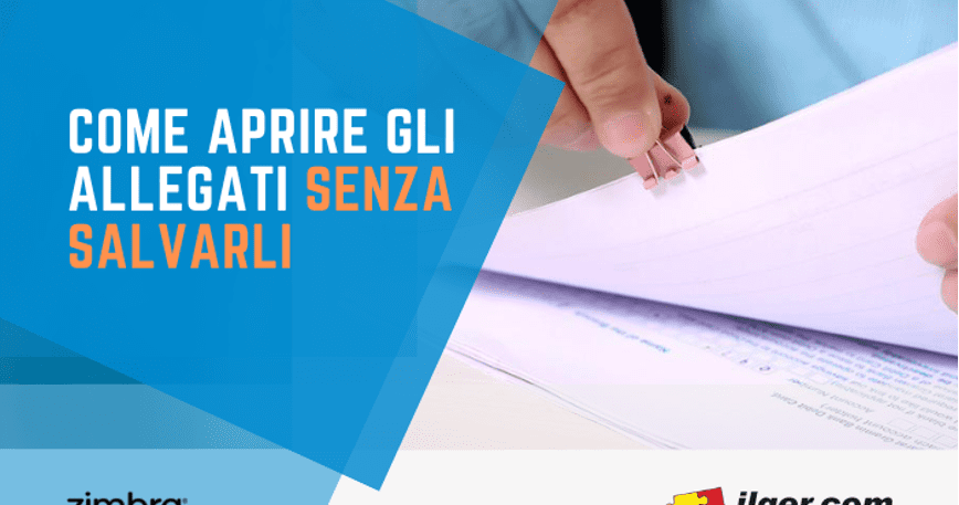 Aprire gli allegati senza salvarli